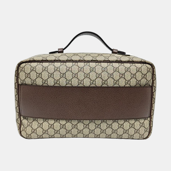 Ophidia Medium Monogram Coated Canvas Beige