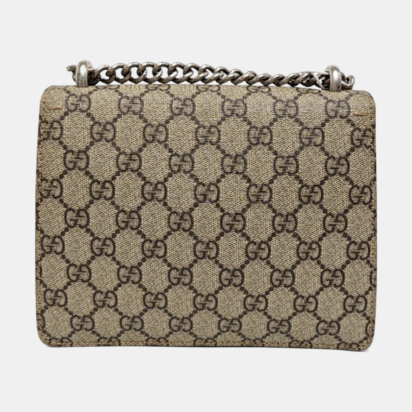 Dionysus Mini Monogram Coated Canvas Beige