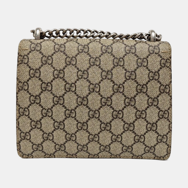 Dionysus Mini Monogram Coated Canvas Beige