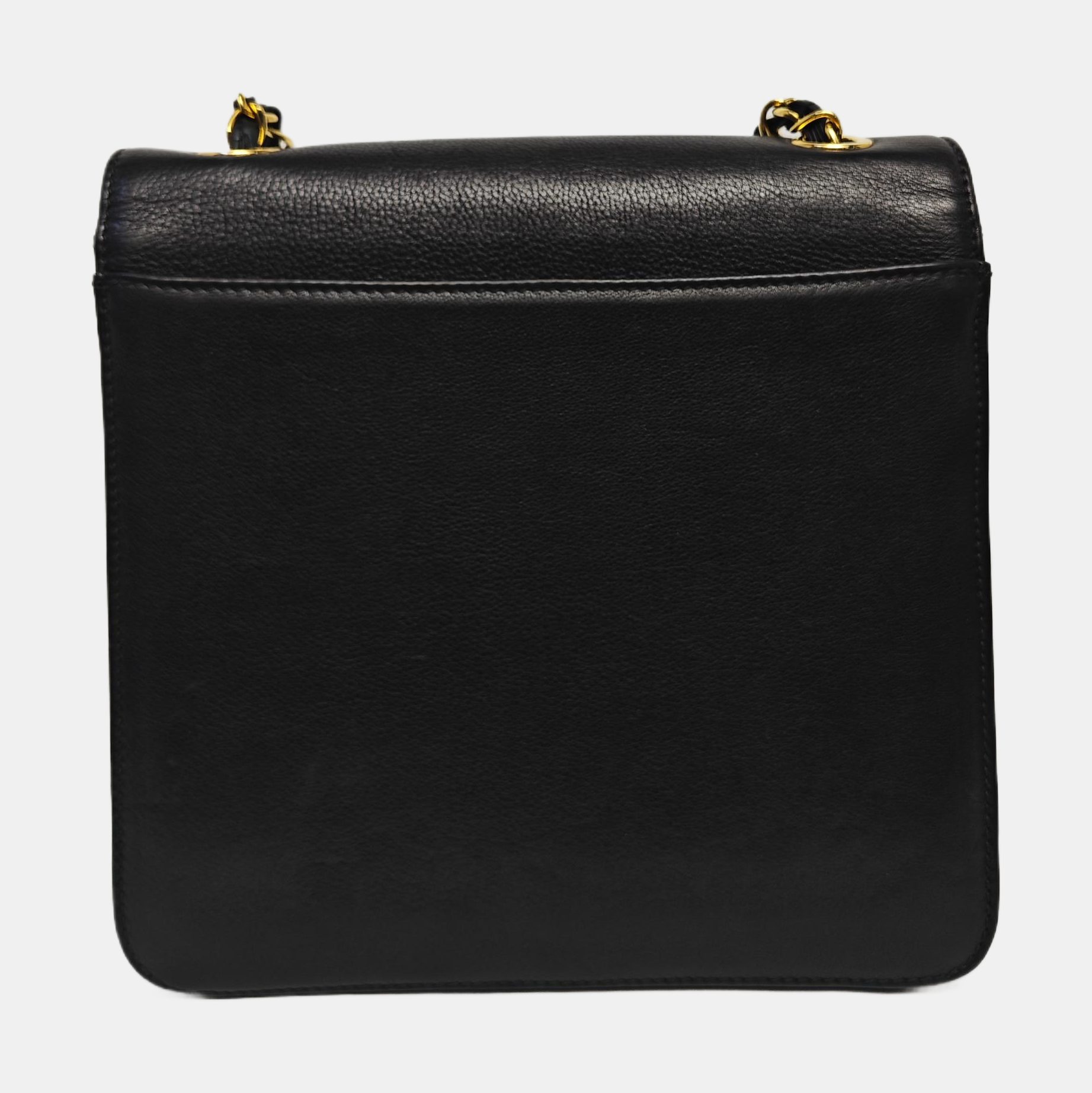 Calfskin Shoulder Bag Black