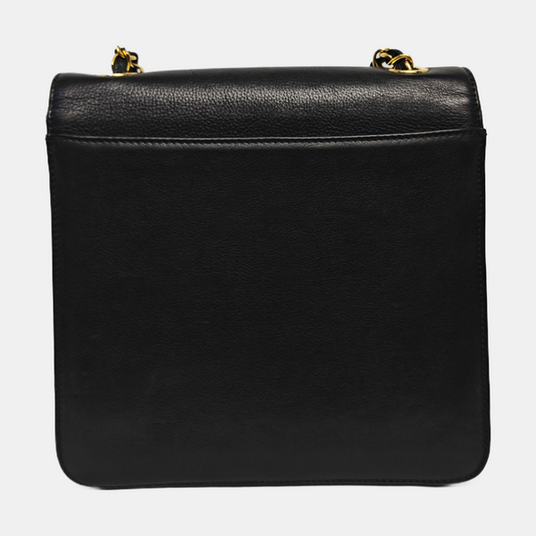 Calfskin Shoulder Bag Black