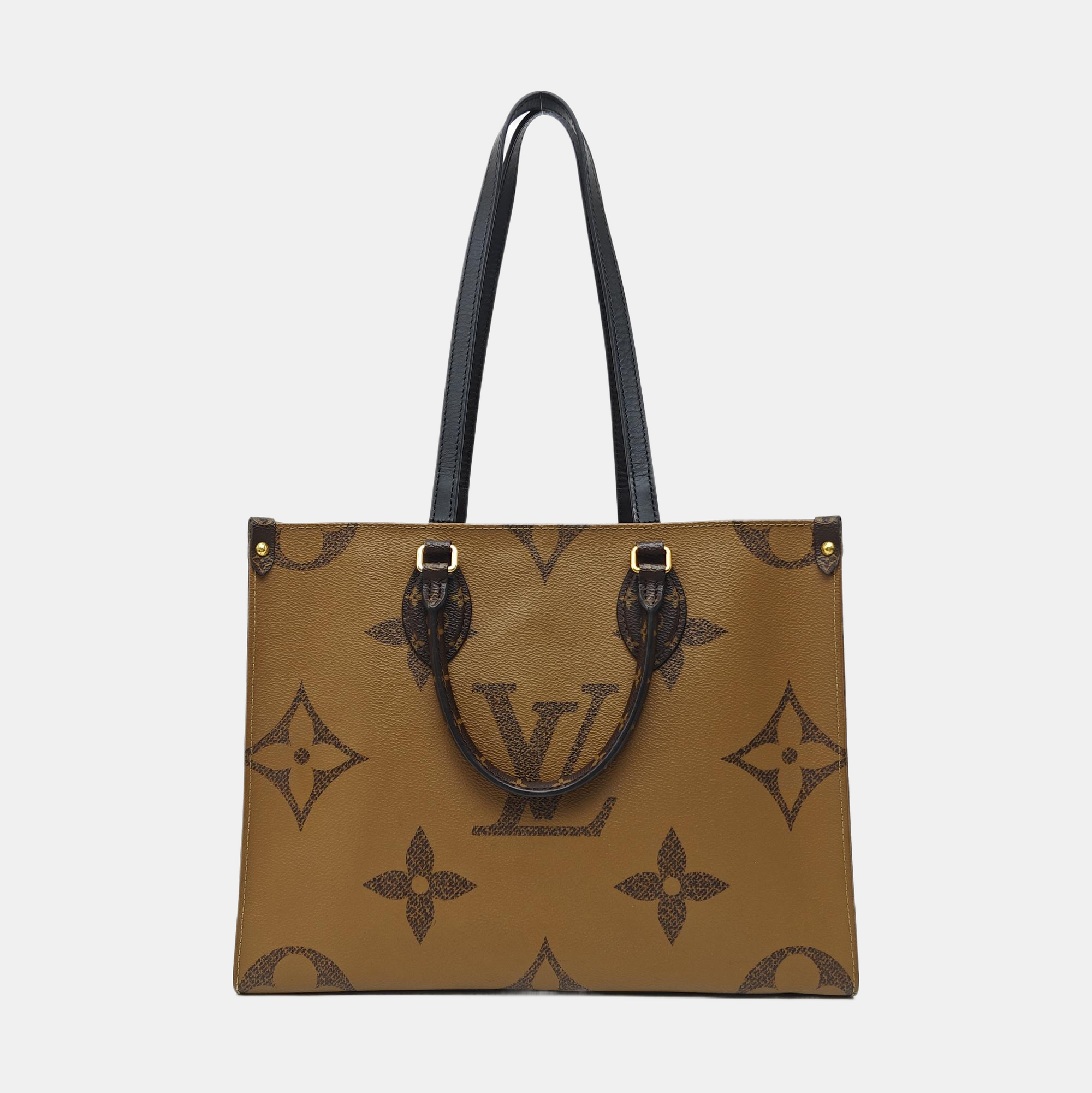 ONTHEGO MM Monogram Coated Canvas Brown