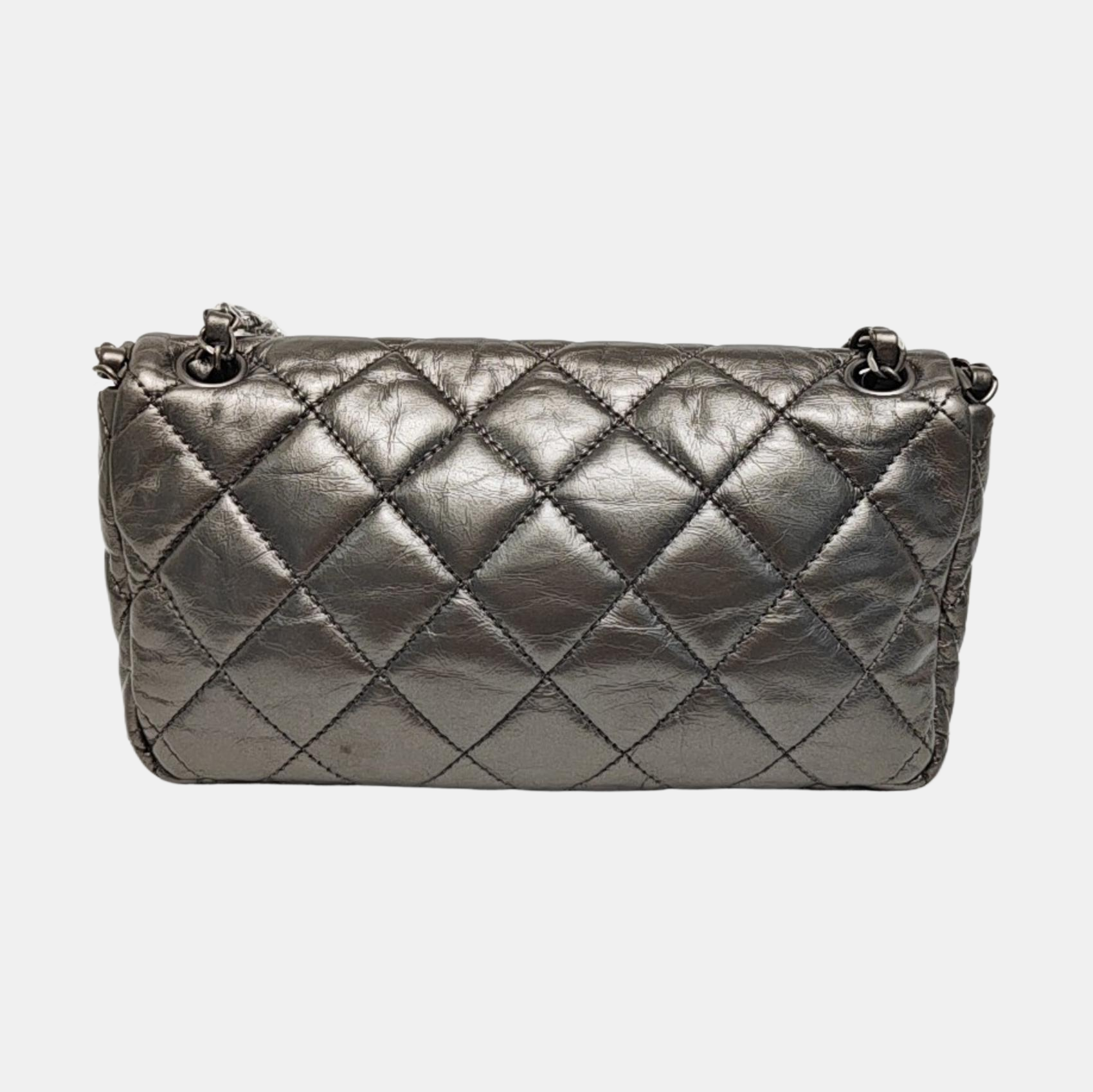 Quilted Calfskin Silver