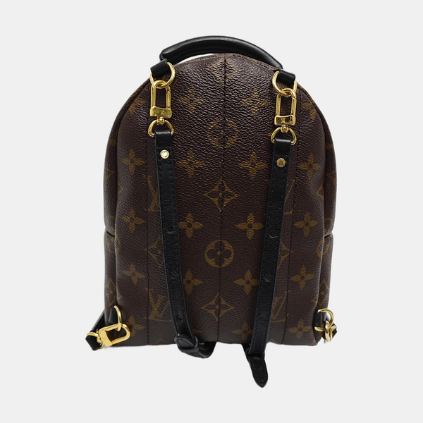 PALM SPRINGS Mini Monogram Coated Canvas Brown