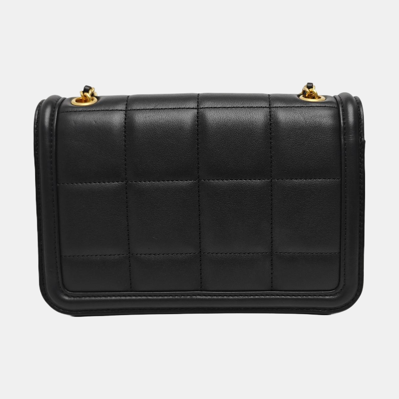 Quilted Calfskin Shoulder Bag Mini Black