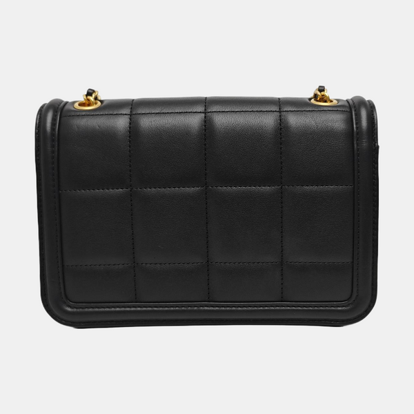 Quilted Calfskin Shoulder Bag Mini Black