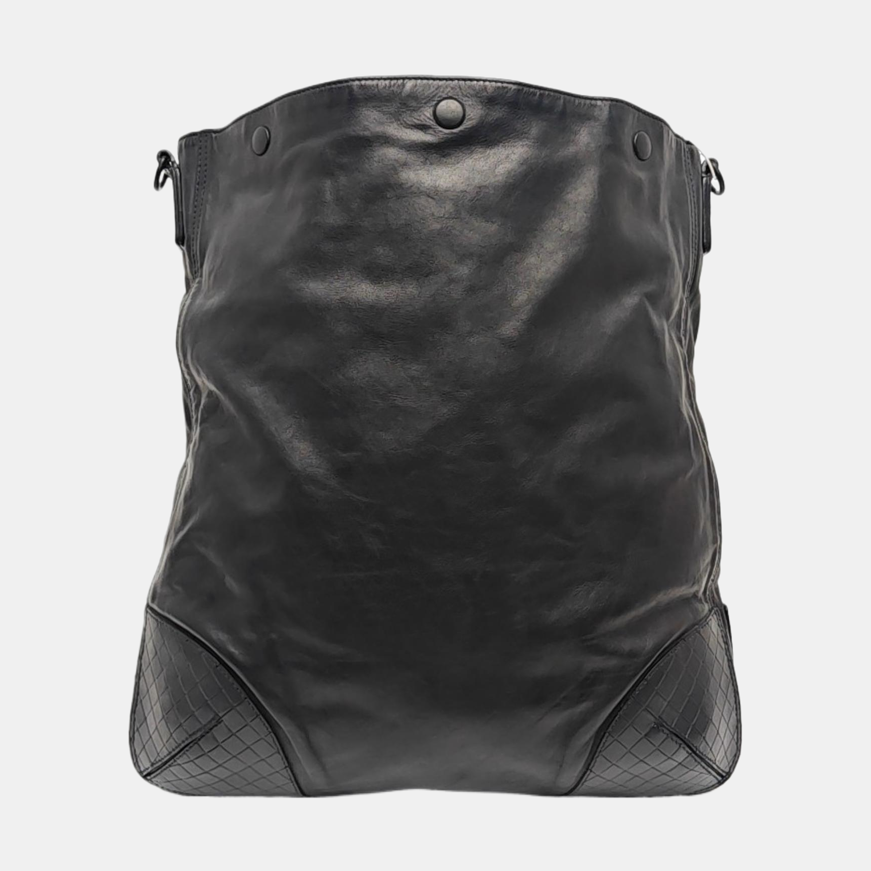 Calfskin Tote Bag Large Black