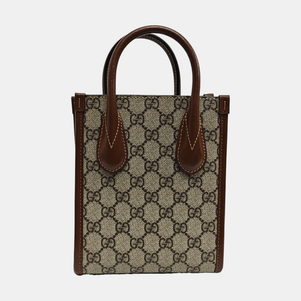 Retro Mini Monogram Coated Canvas Beige
