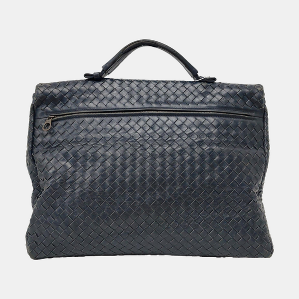 Calfskin Top Handle Bag Blue