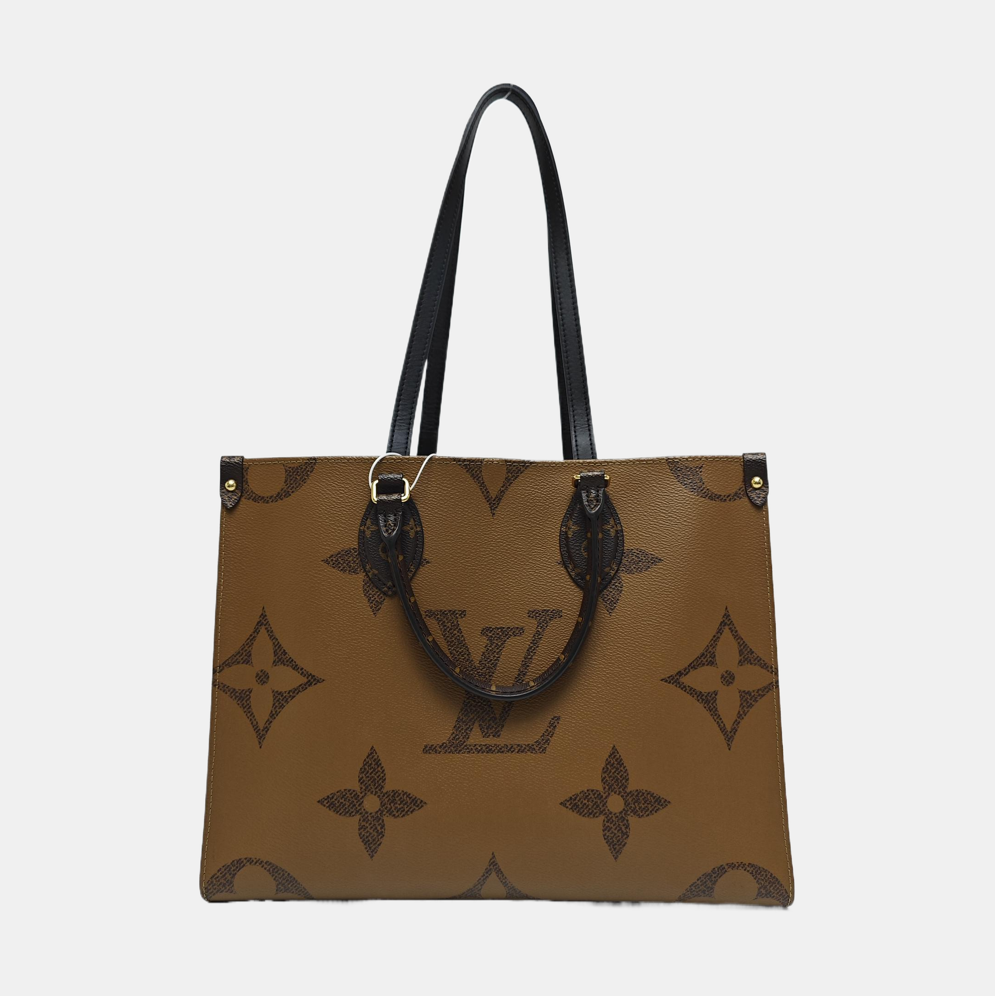 ONTHEGO MM Monogram Coated Canvas Brown