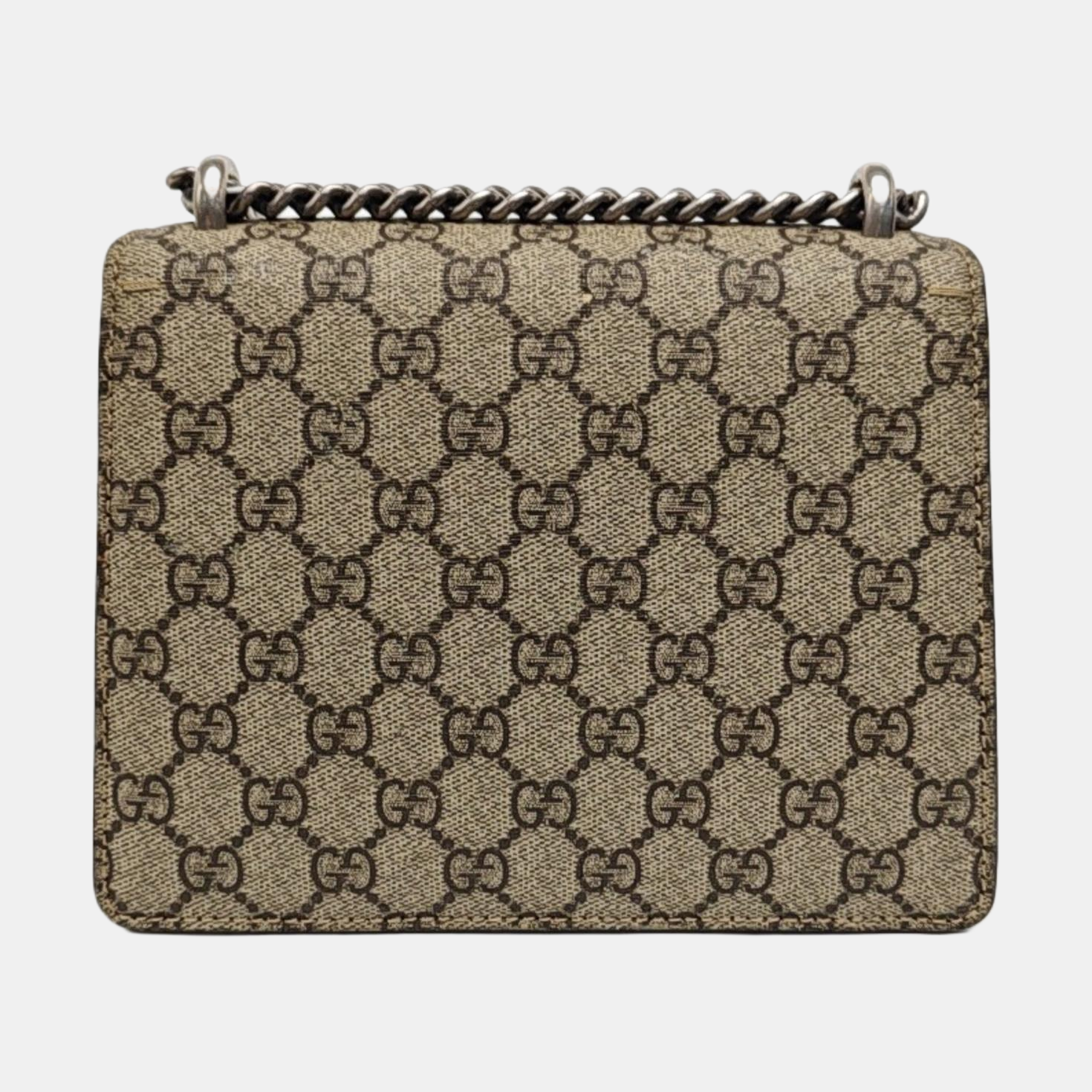 Dionysus Mini Monogram Coated Canvas Beige
