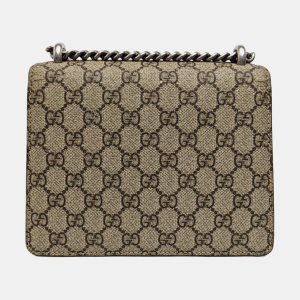 Dionysus Mini Monogram Coated Canvas Beige