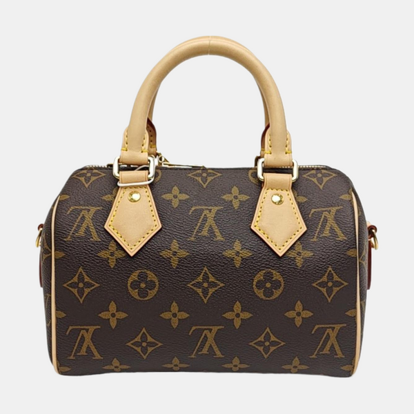 SPEEDY 20 Monogram Coated Canvas Brown