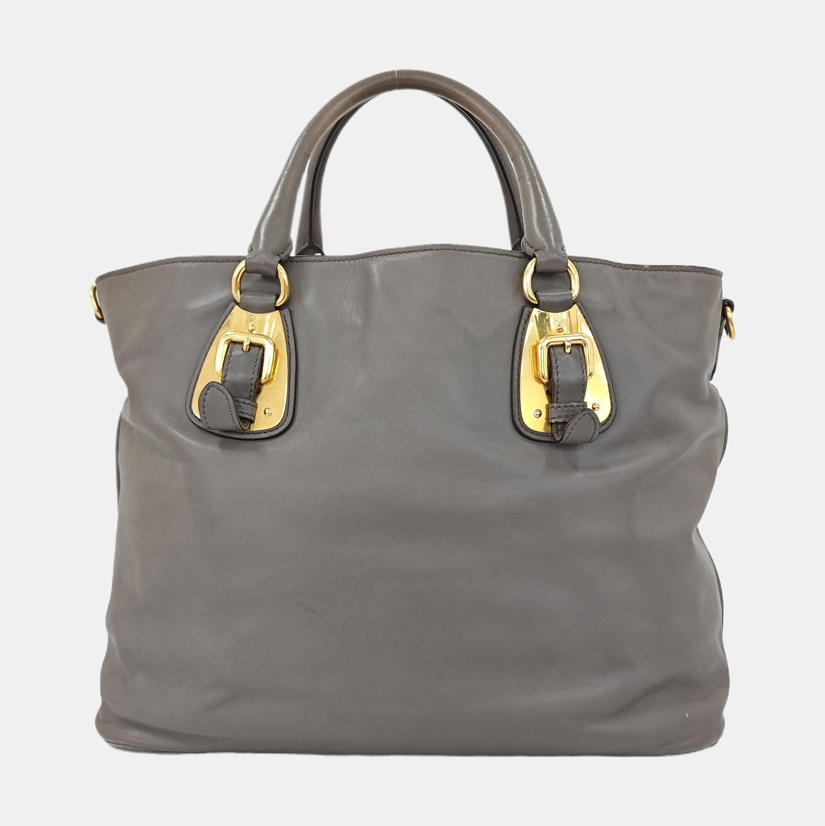 Calfskin Tote Bag Gray