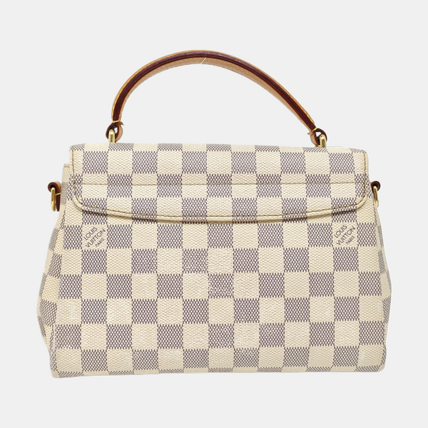 CROISETTE Damier Azur Coated Canvas White