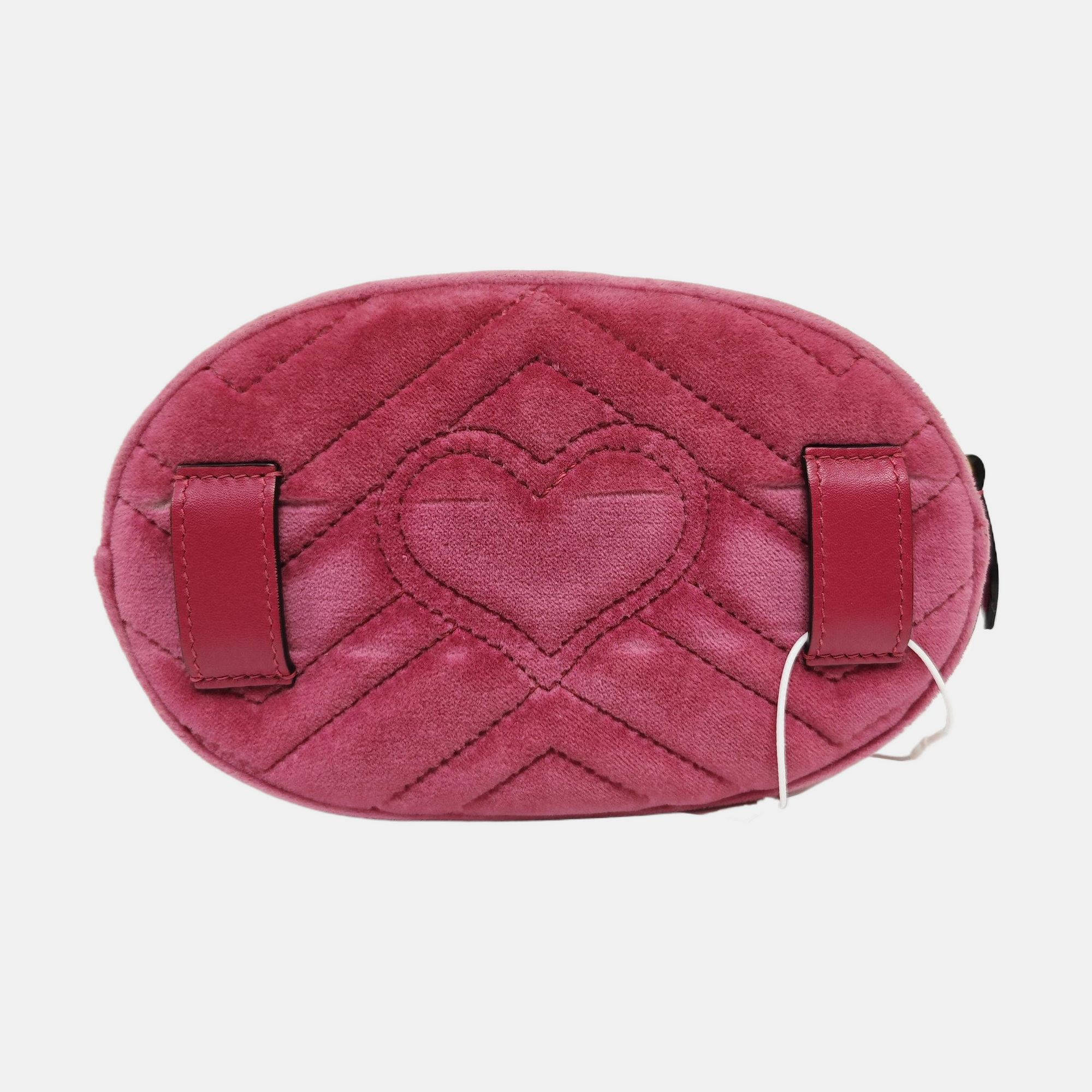 GG Marmont Super Mini Quilted Velvet Red