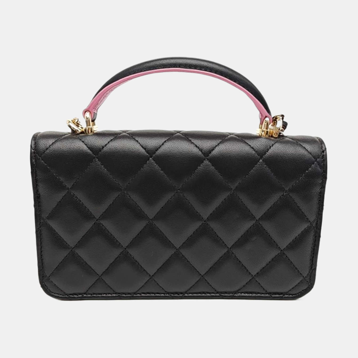 WOC Mini Quilted Lambskin Black