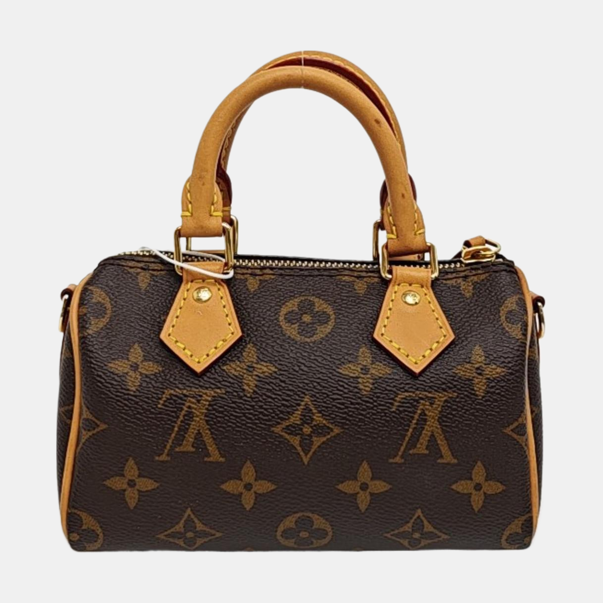 SPEEDY Nano Monogram Coated Canvas Brown
