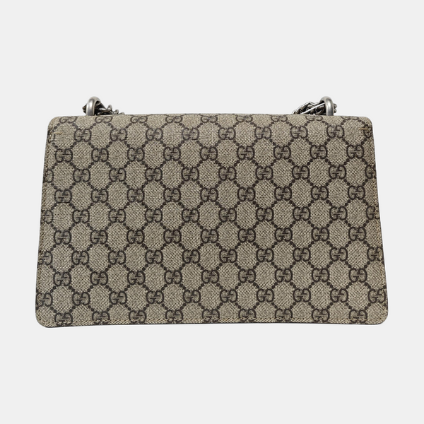 Dionysus Medium Monogram Coated Canvas Beige