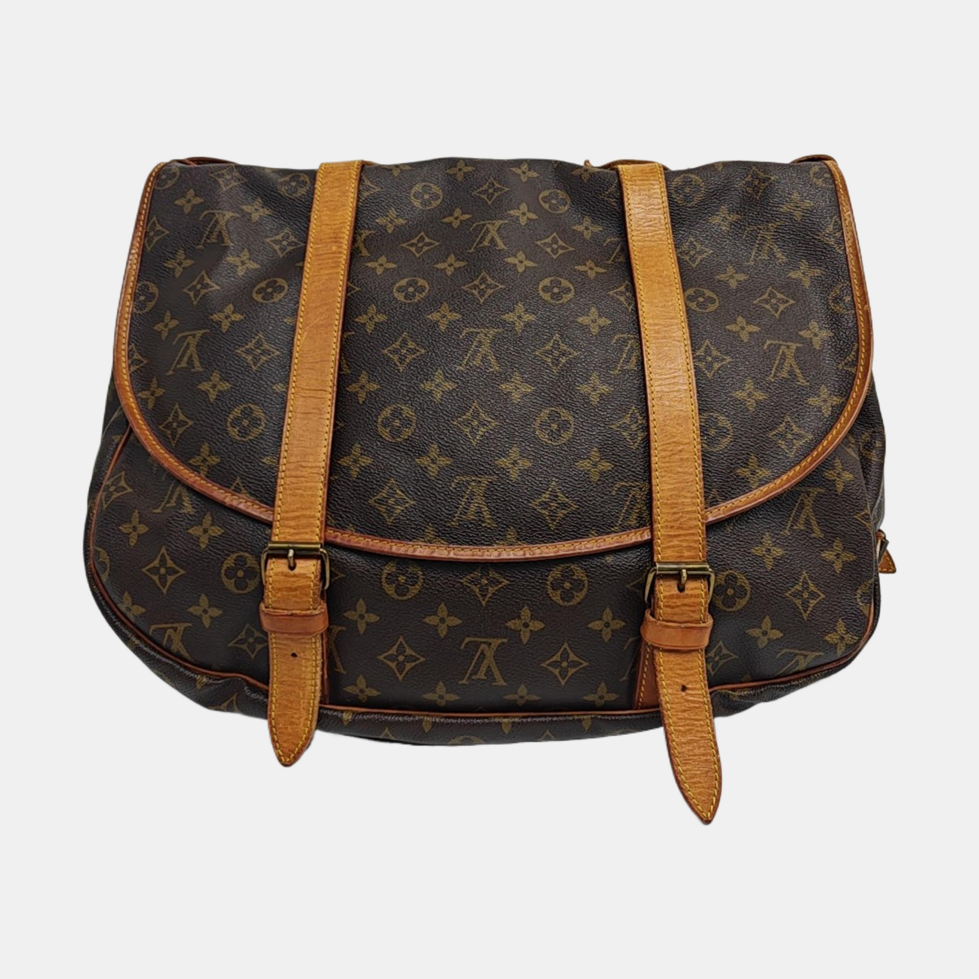 SAUMUR 43 Monogram Coated Canvas Brown