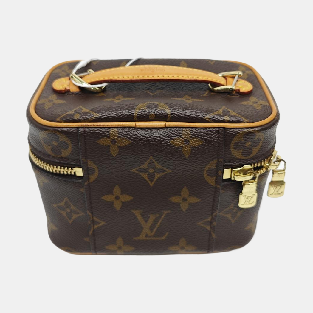 NICE Super Mini Monogram Coated Canvas Brown