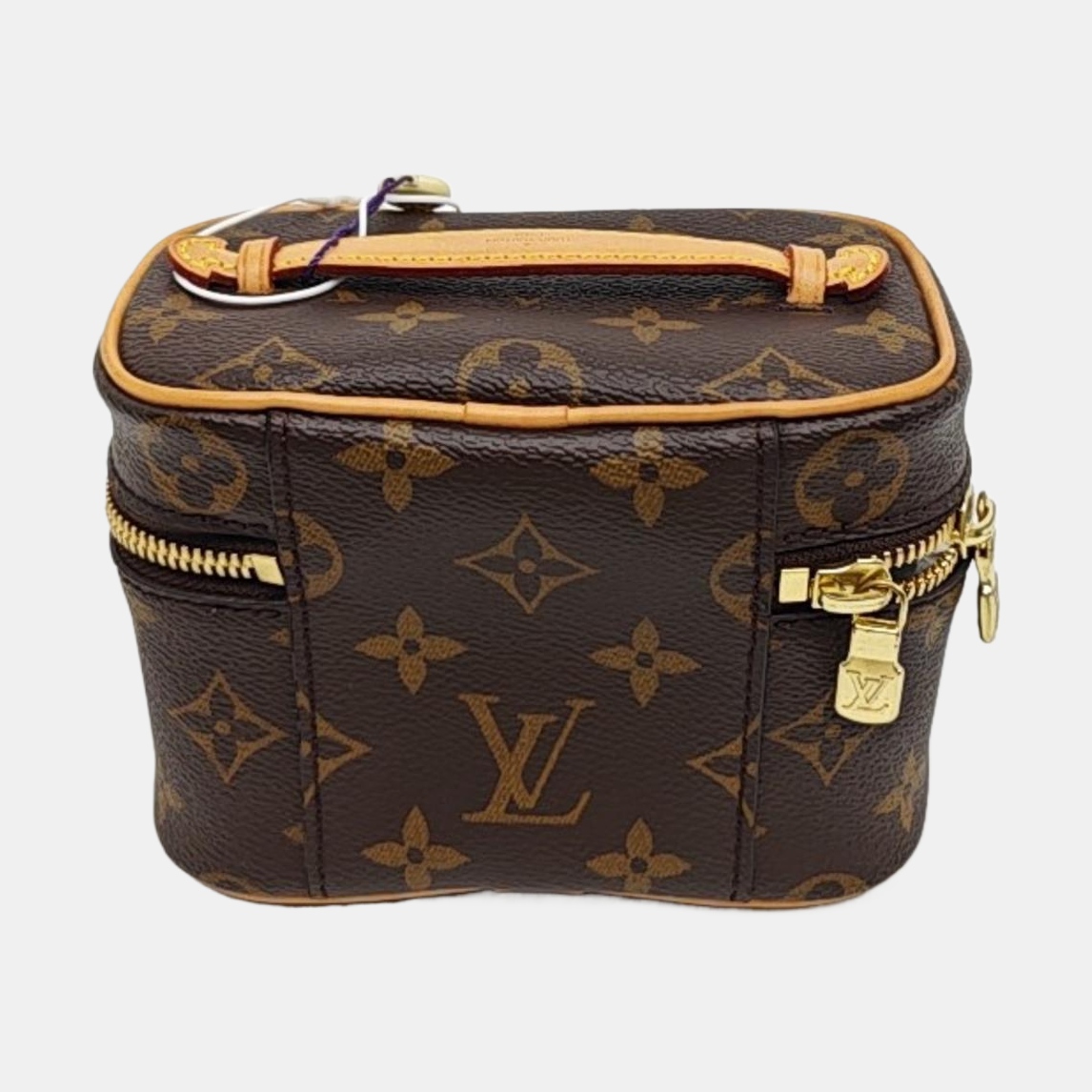 NICE Super Mini Monogram Coated Canvas Brown