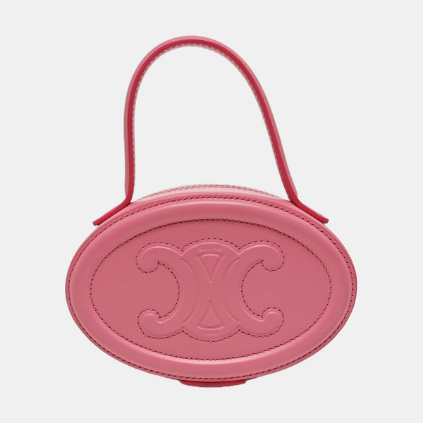 Authenticated pre-owned  TRIOMPHE Calfskin Pink - Top Handle Bag at Looply