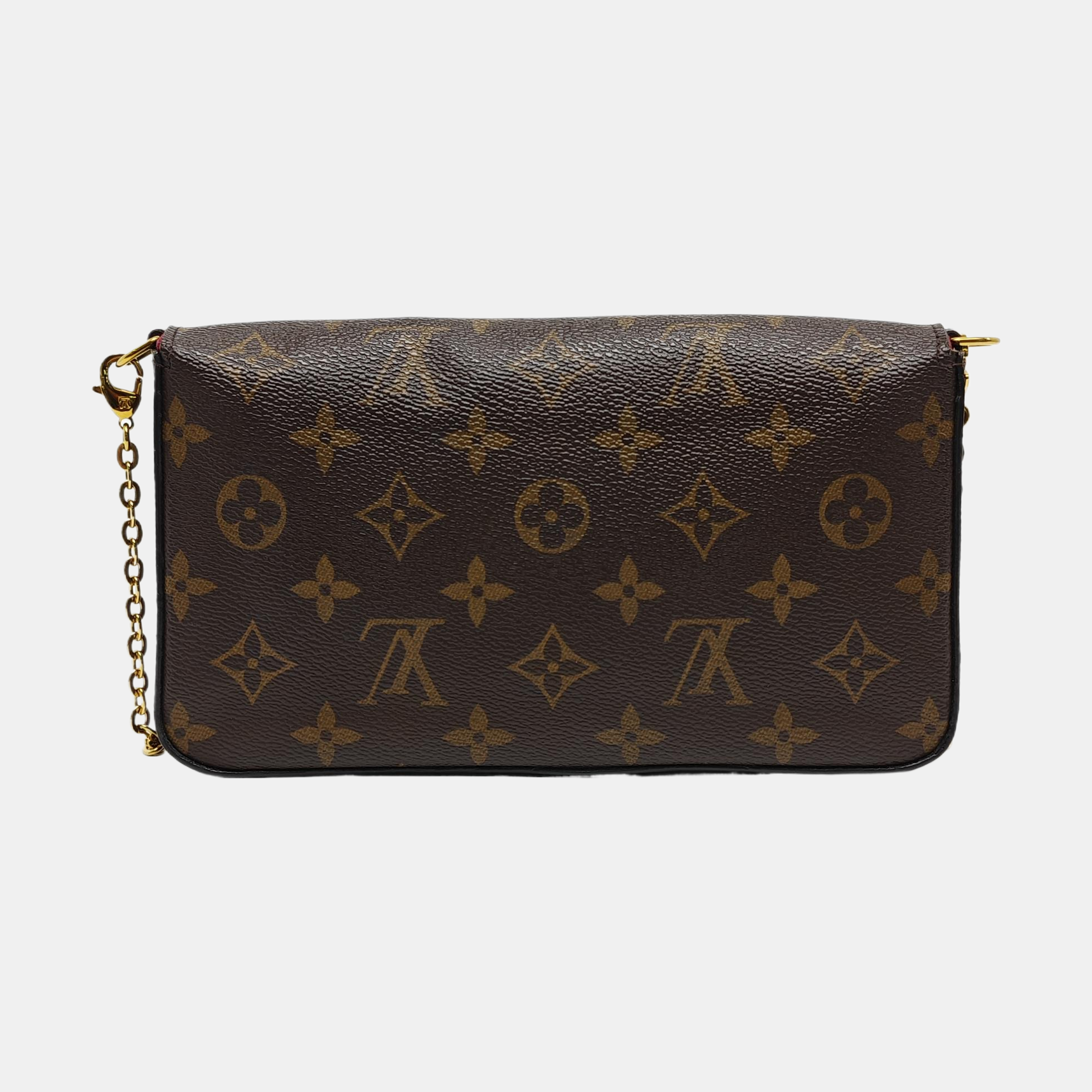FÉLICIE Monogram Lona Revestida Marrón