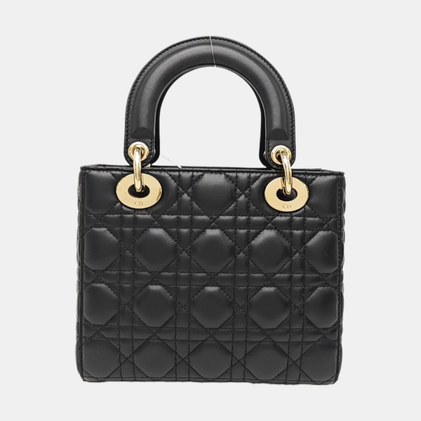 Lady Dior Small Cannage Lambskin Black