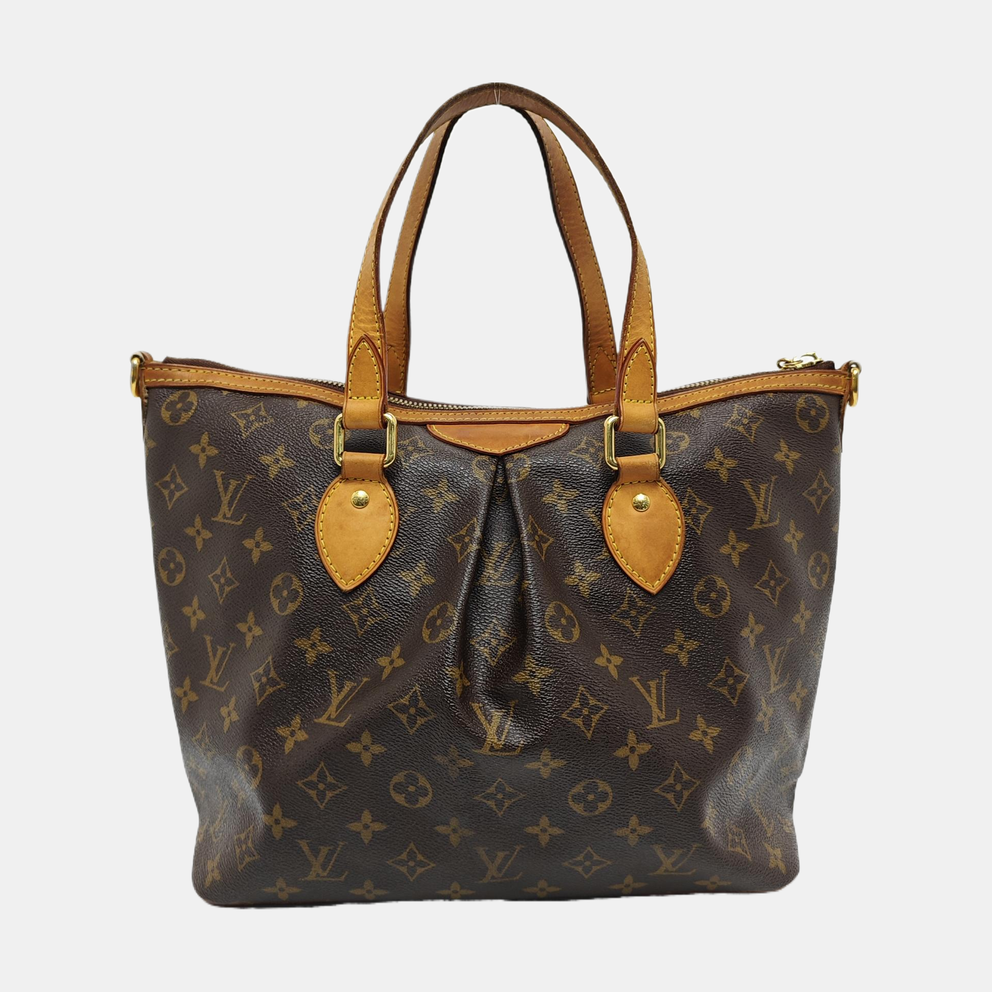PALERMO PM Monogram Coated Canvas Brown