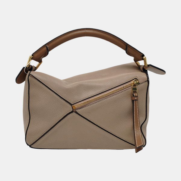 Puzzle Small Calfskin Beige