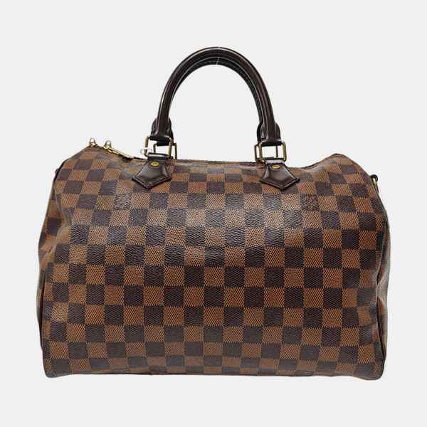 SPEEDY 30 Damier Ebene Coated Canvas Brown