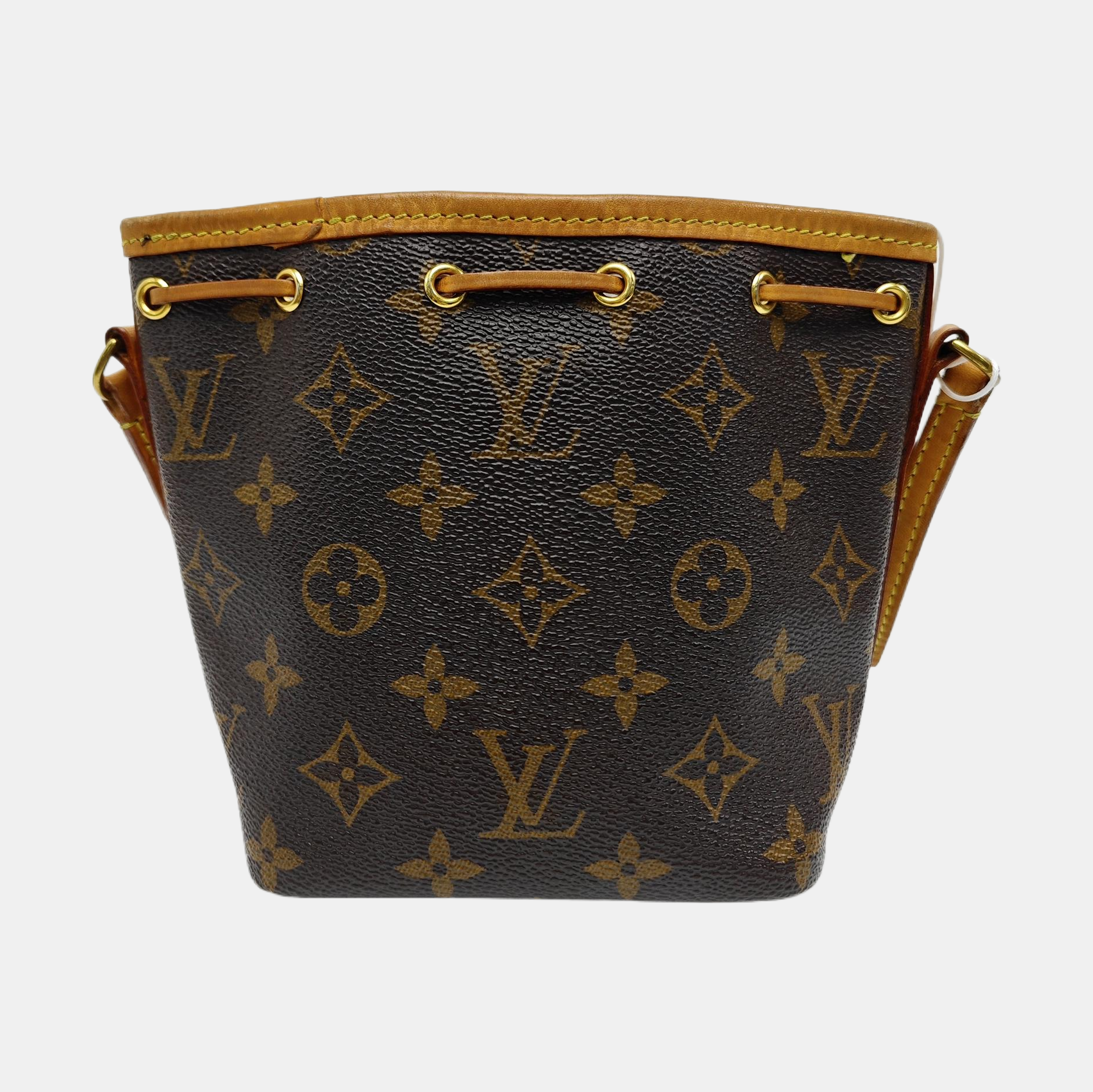 NÉONOÉ Nano Monogram Coated Canvas Brown