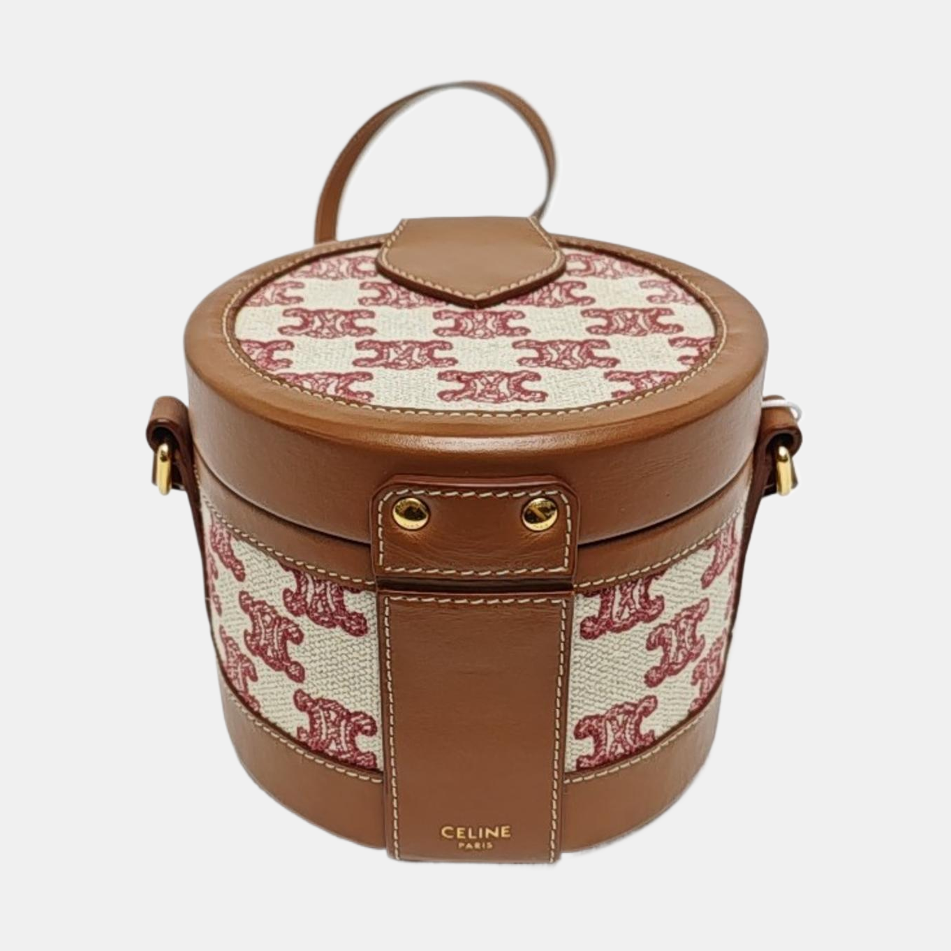 Authenticated pre-owned  TRIOMPHE Small Fabric Brown - Shoulder Bag at Looply