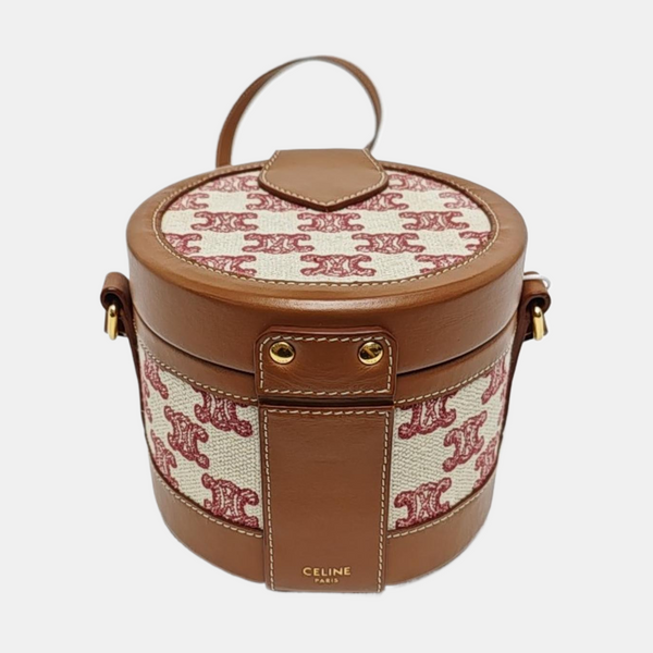 Authenticated pre-owned  TRIOMPHE Small Fabric Brown - Shoulder Bag at Looply