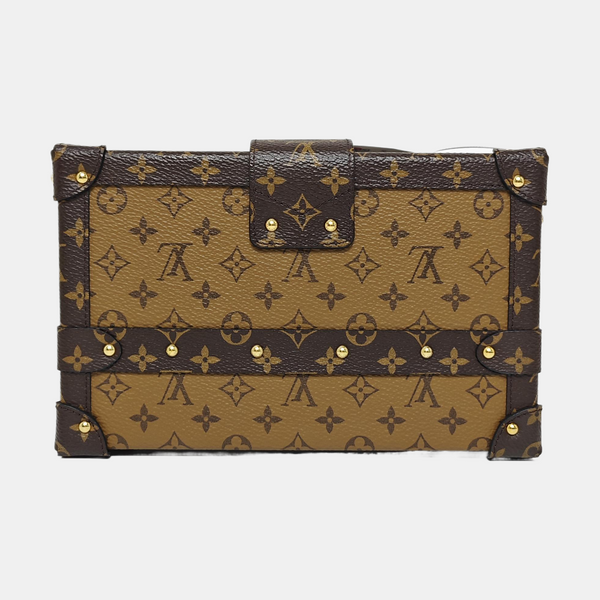 PETITE MALLE Monogram Coated Canvas Brown