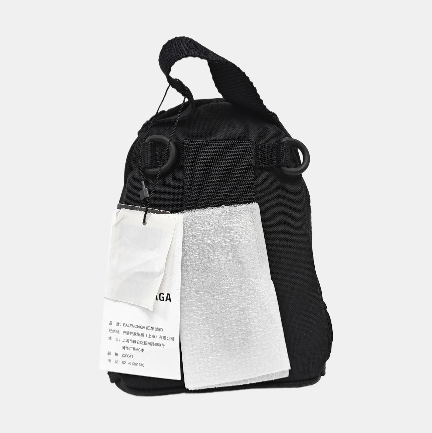 Oversized Mini Fabric Black