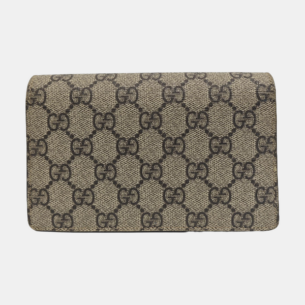 Dionysus Super Mini Monogram Coated Canvas Beige