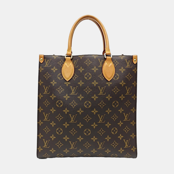 SAC PLAT MM Monogram Coated Canvas Brown