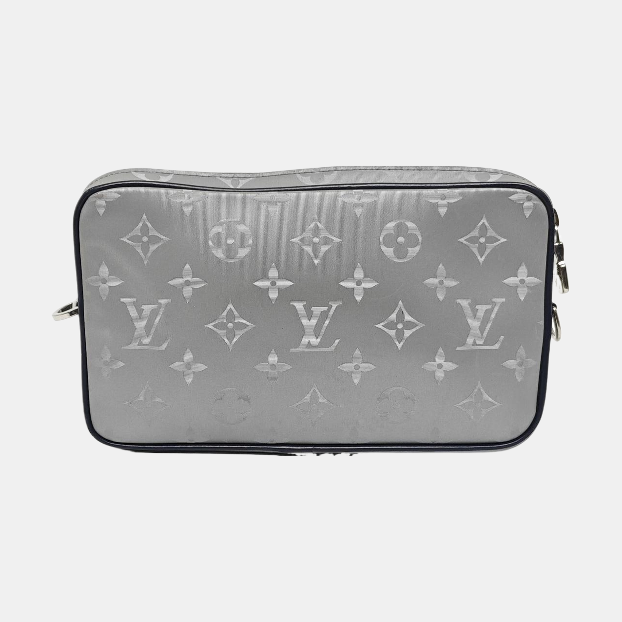 ALPHA Monogram Coated Canvas Silver