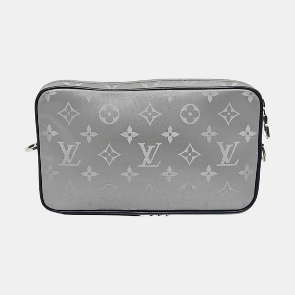 ALPHA Monogram Coated Canvas Silver