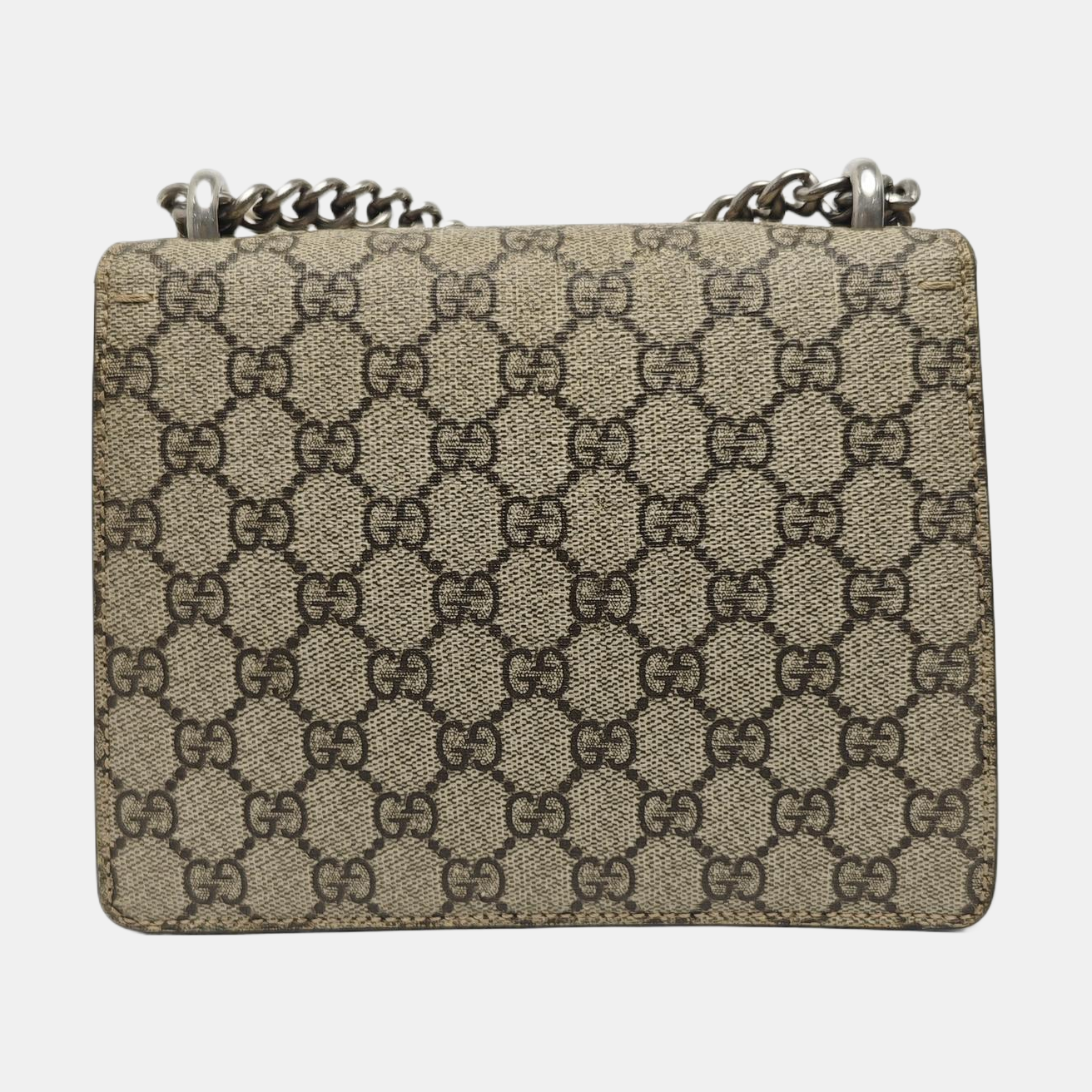 Dionysus Mini Monogram Coated Canvas Beige