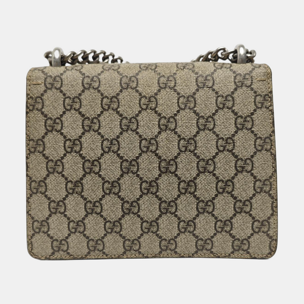 Dionysus Mini Monogram Coated Canvas Beige