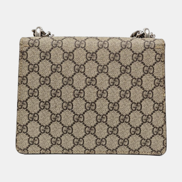 Dionysus Mini Monogram Coated Canvas Beige