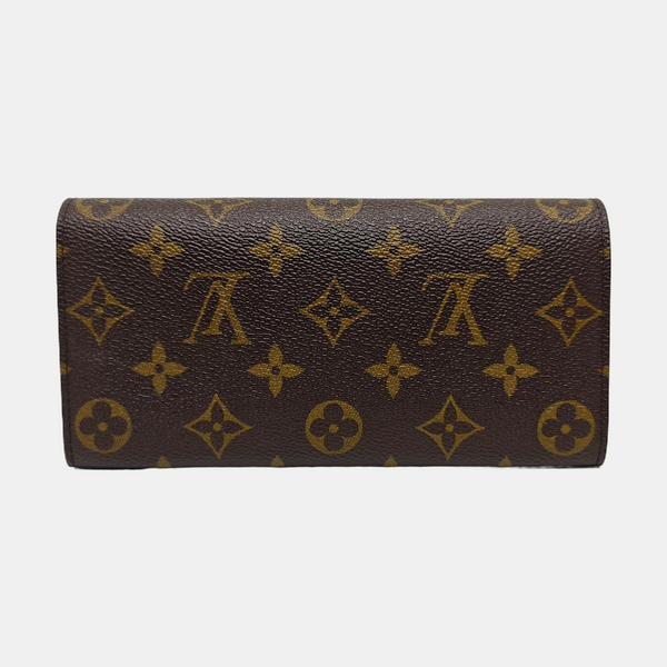 EMILIE Monogram Coated Canvas Brown Wallet