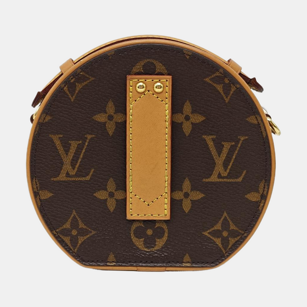 BOITE CHAPEAU Mini Monogram Coated Canvas Brown