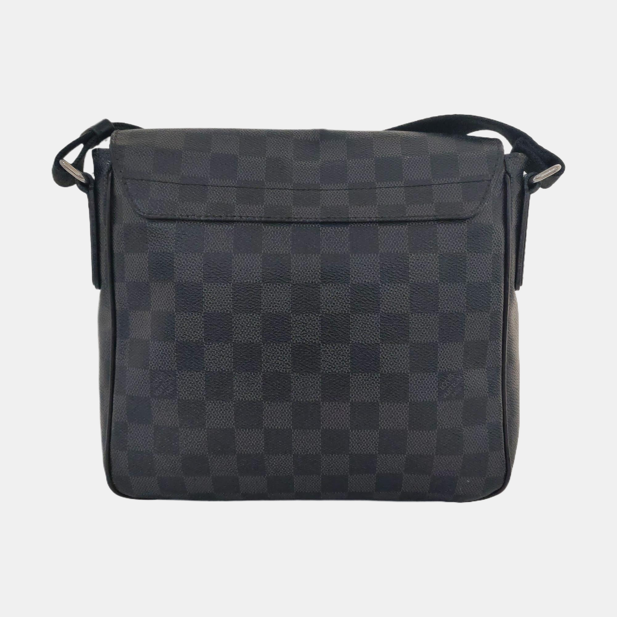 DISTRICT PM Damier Graphite Coated Canvas Gray