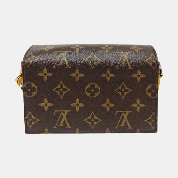 SOFT TRUNK Mini Monogram Coated Canvas Brown