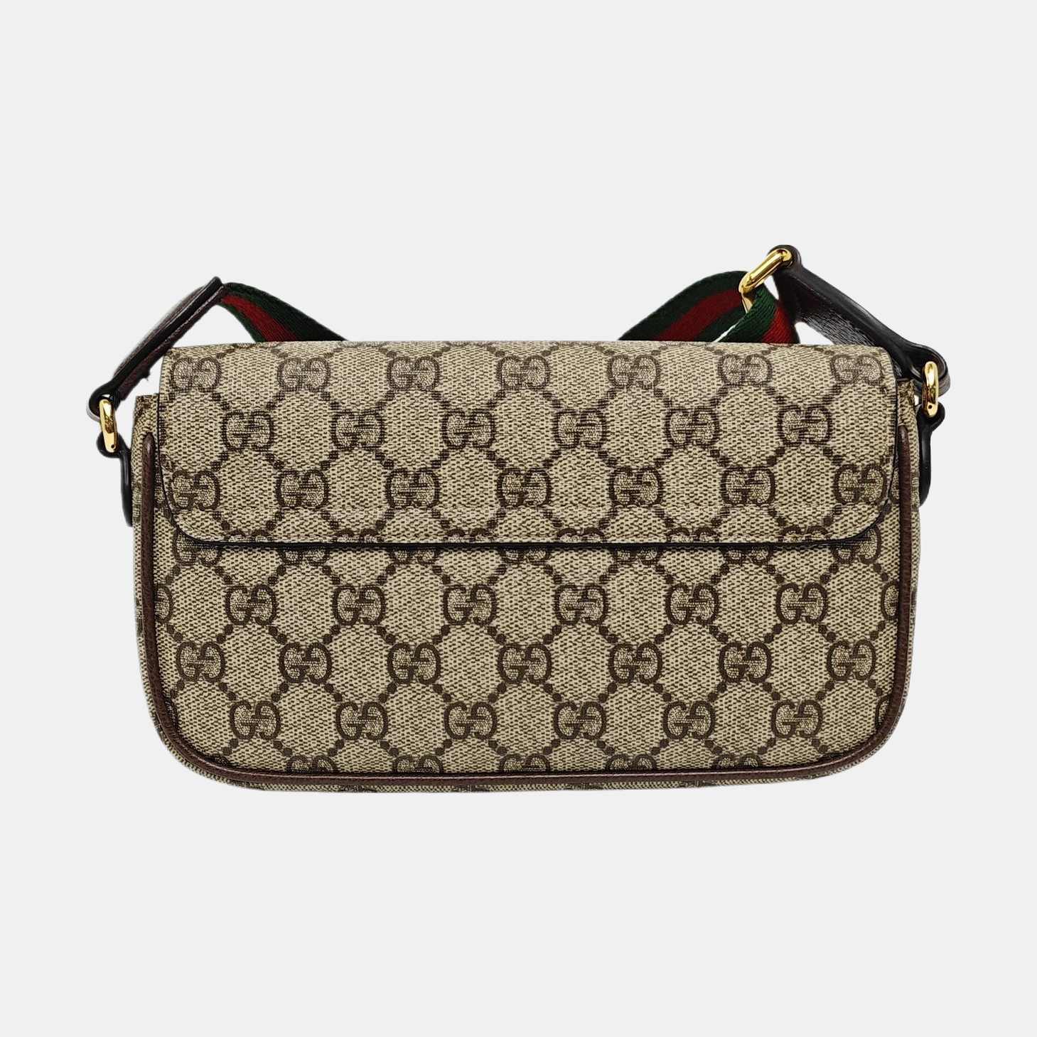 Ophidia Small Monogram Lona Revestida Beige