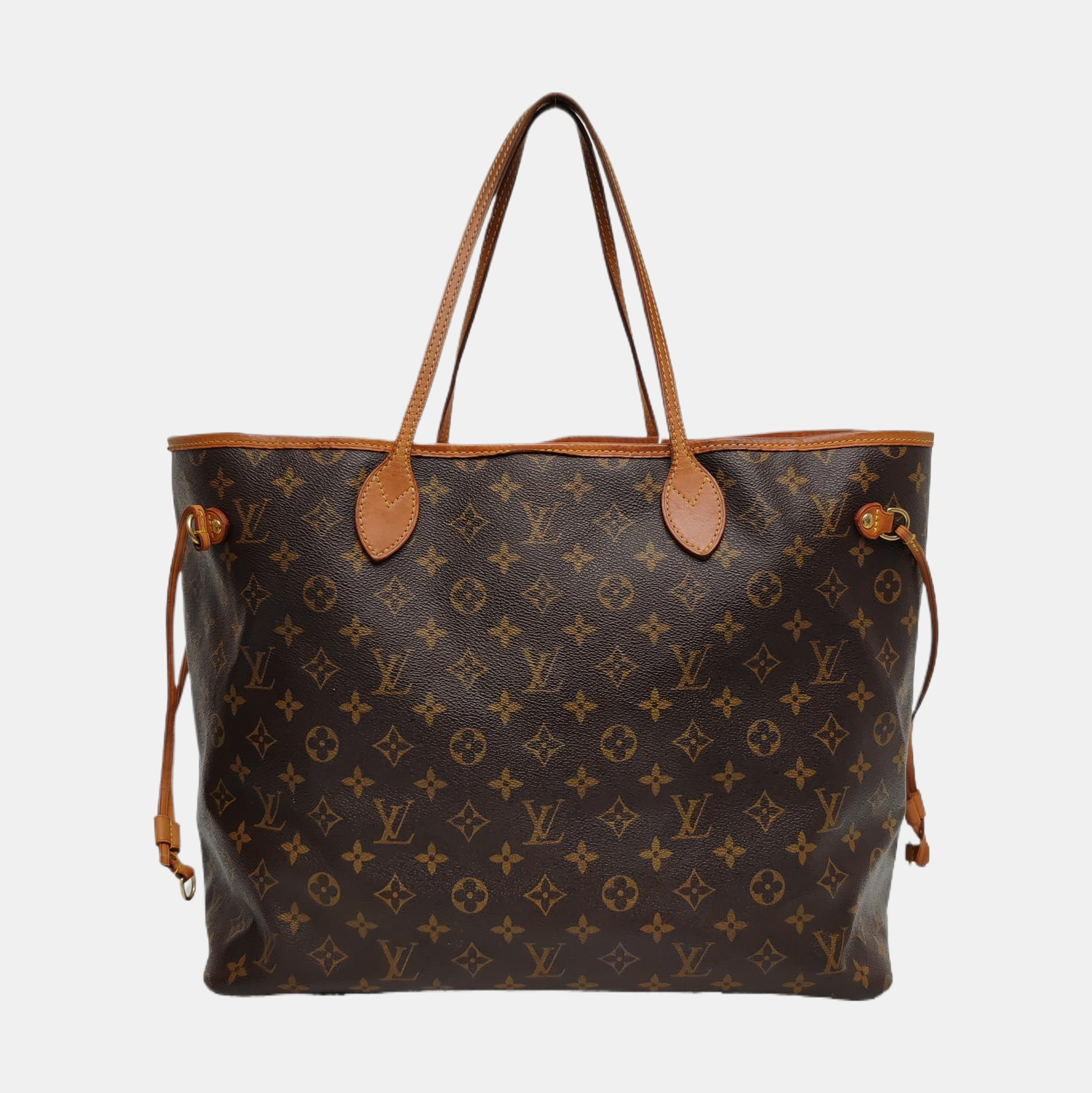 NEVERFULL GM Monogram Coated Canvas Brown